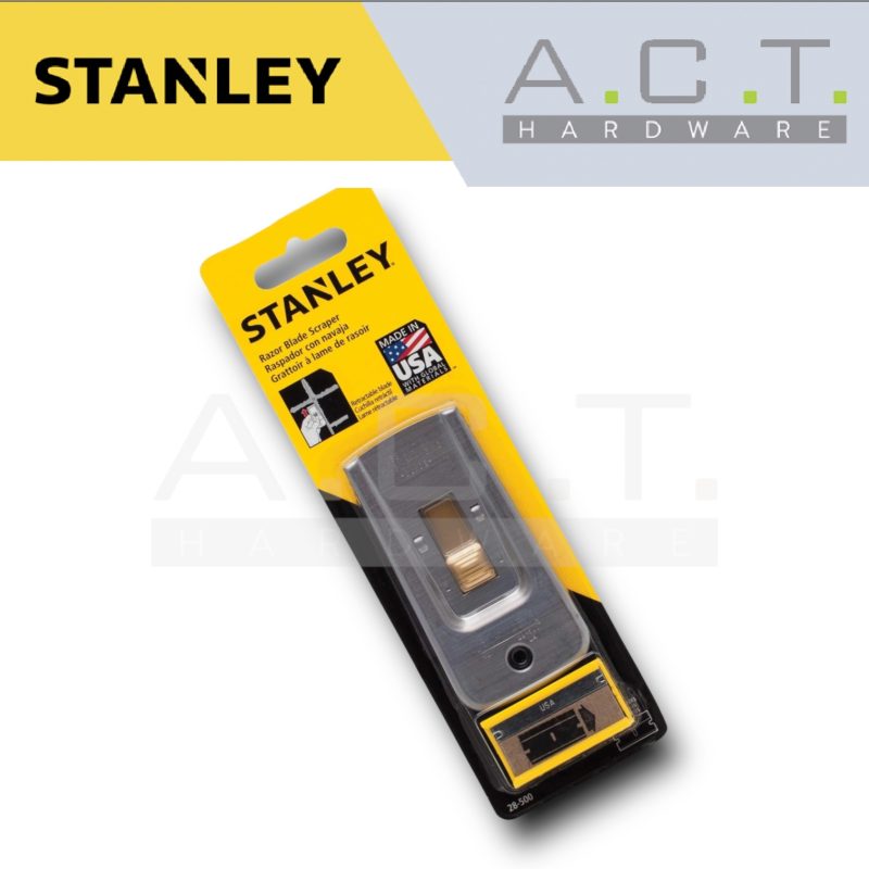 STANLEY 28-500 SCRAPER MADE IN USA - WITH SPARE BLADES