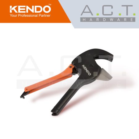 KENDO V-SHAPED RATCHET PLASTIC PIPE CUTTER - 50333