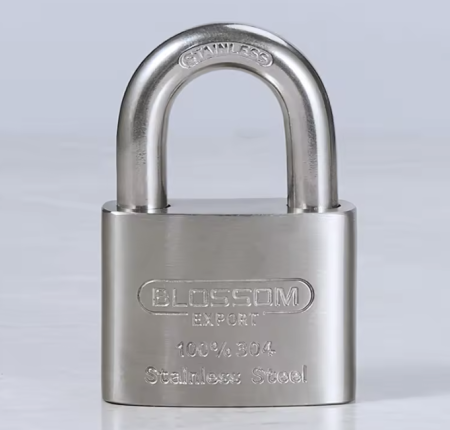 BLOSSOM ST45 STAINLESS STEEL PADLOCK