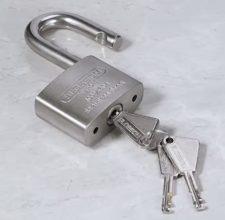 BLOSSOM ST45 STAINLESS STEEL PADLOCK