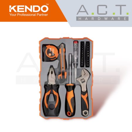 KENDO 26PC HAND TOOL SET FOR HOME STARTER KIT - 86128